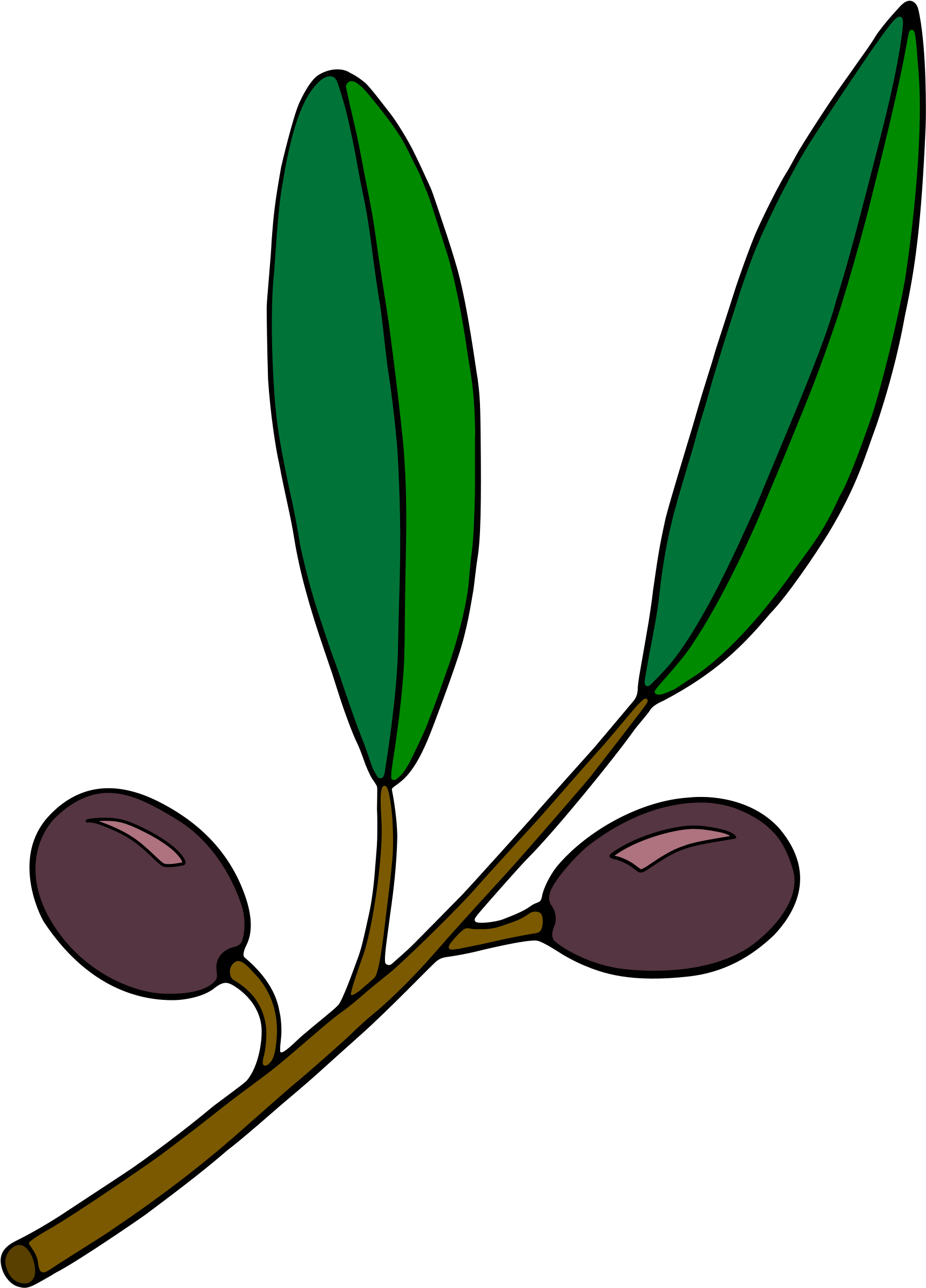 Big Image - Olive Branch Clip Part (1722x2400)
