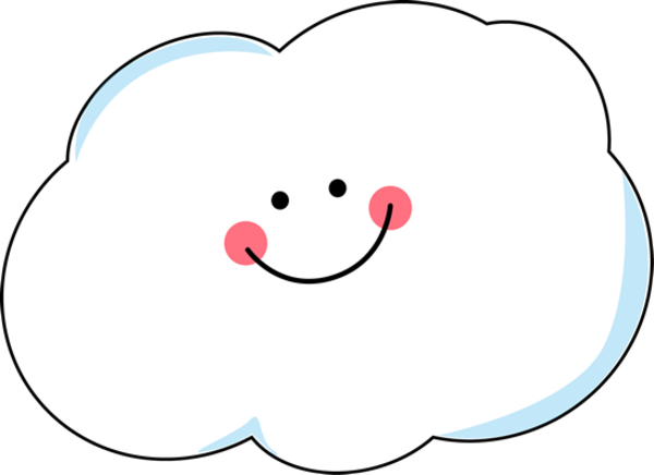 Happy Cloud Image - Happy Cloud Clipart (600x436)