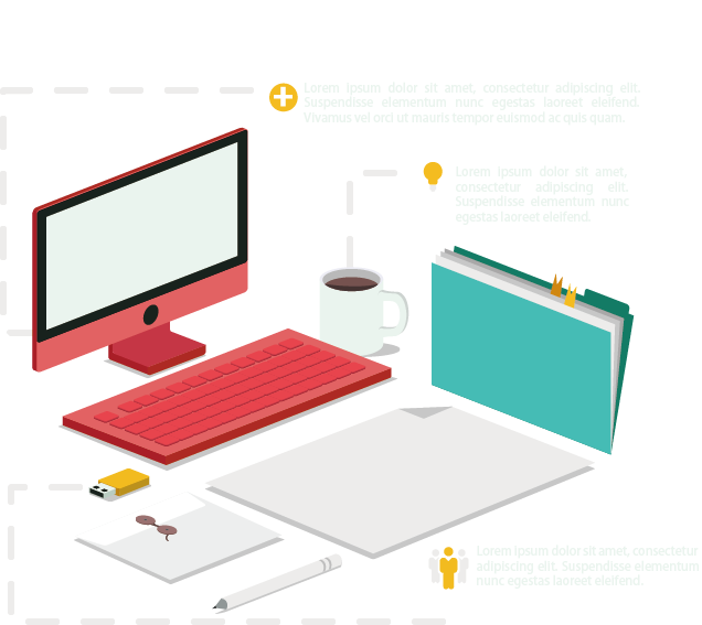 Flat Design Microsoft Office - Flat Design (636x567)