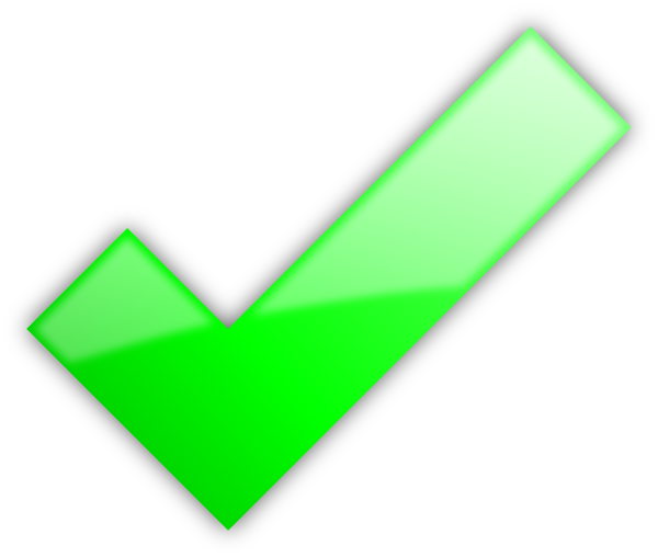 Powerpoint Check Mark - Big Green Check Mark (600x508)