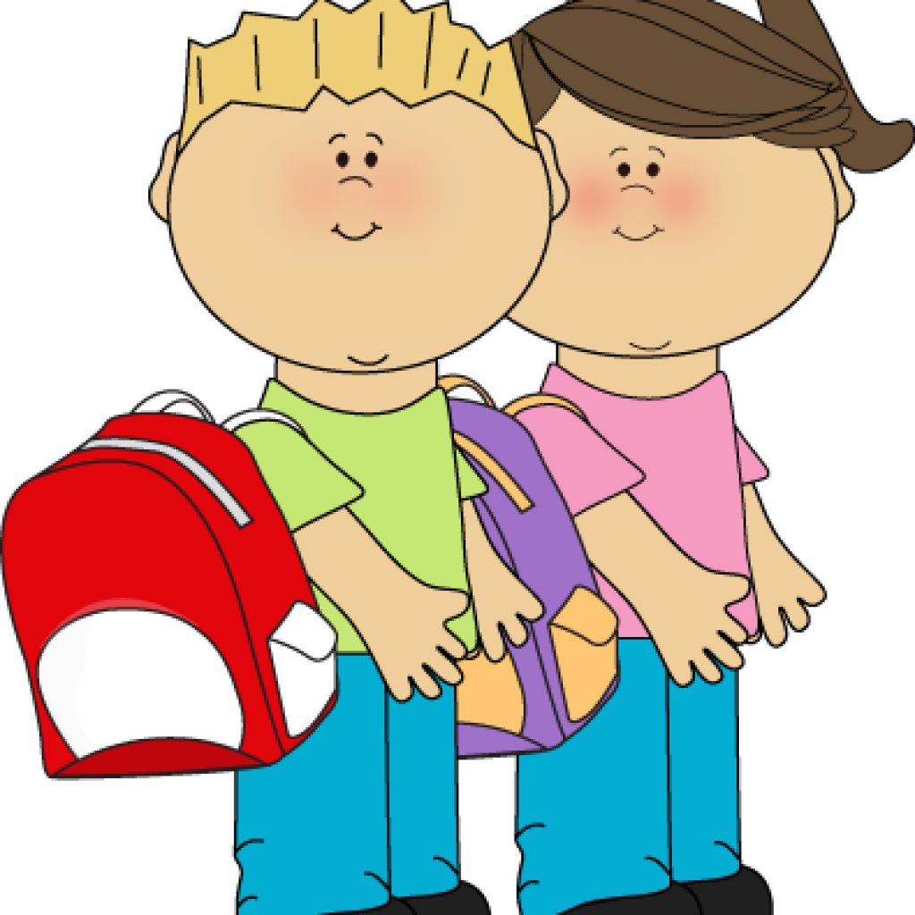 Go To School Clipart Kids Going To School Clip Art - Computer Awards For Students (1024x1024)