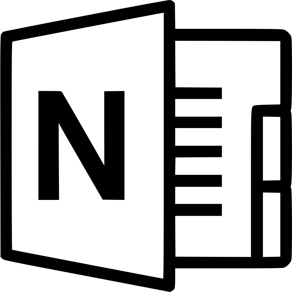 Microsoft Onenote Microsoft Powerpoint Microsoft Office - Microsoft Excel Logo Black And White (981x980)