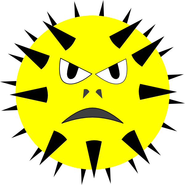 Computer Virus Clipart (600x600)