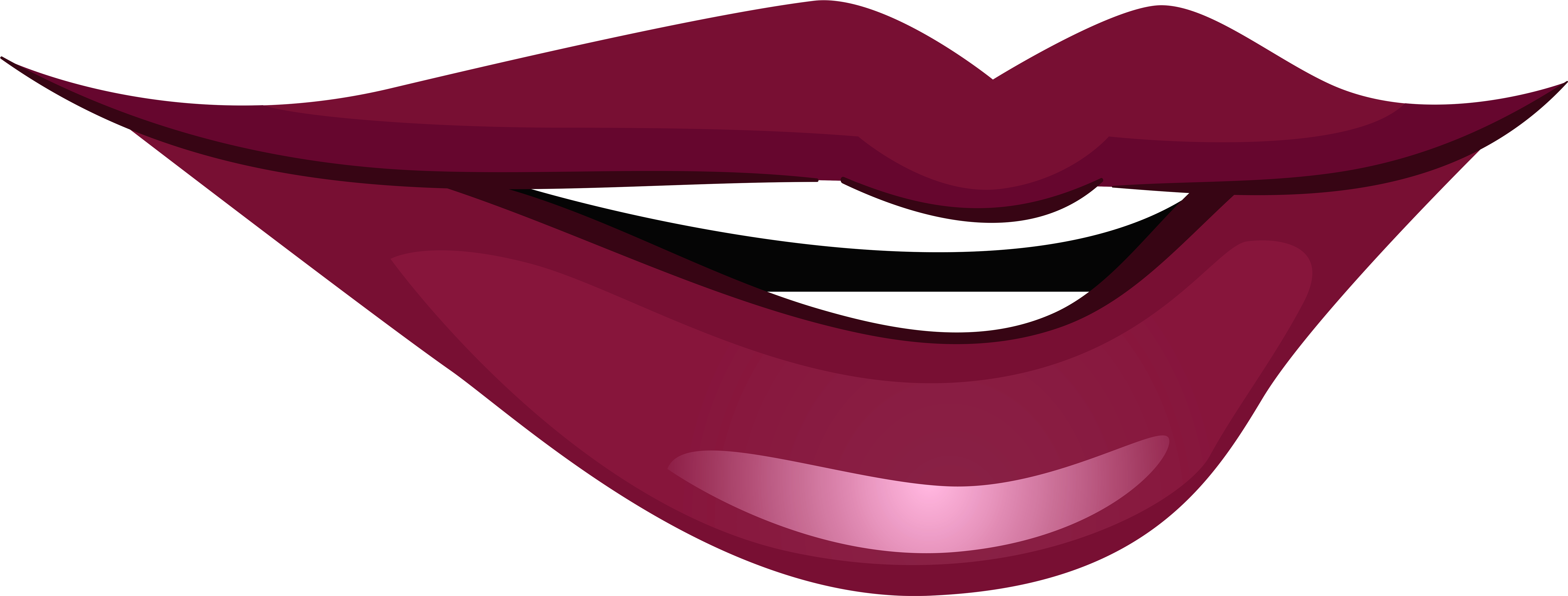 Smiling Mouth Png Clip Art - Smiling Lips Clip Art (8000x3039)