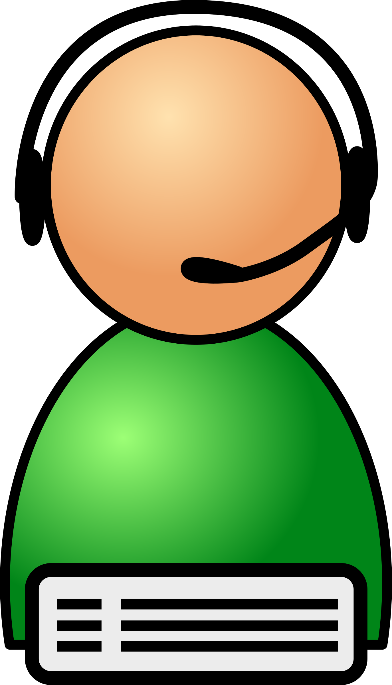 Big Image - Clipart Help Desk (1374x2400)