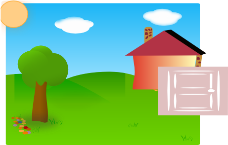 Backyard Clip Art - Clip Art (600x293)