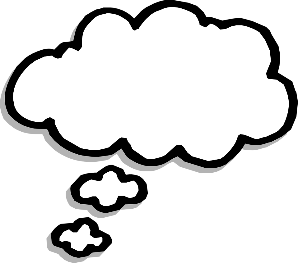 Cartoon Bubble - Thought Bubble Transparent Background (958x847)