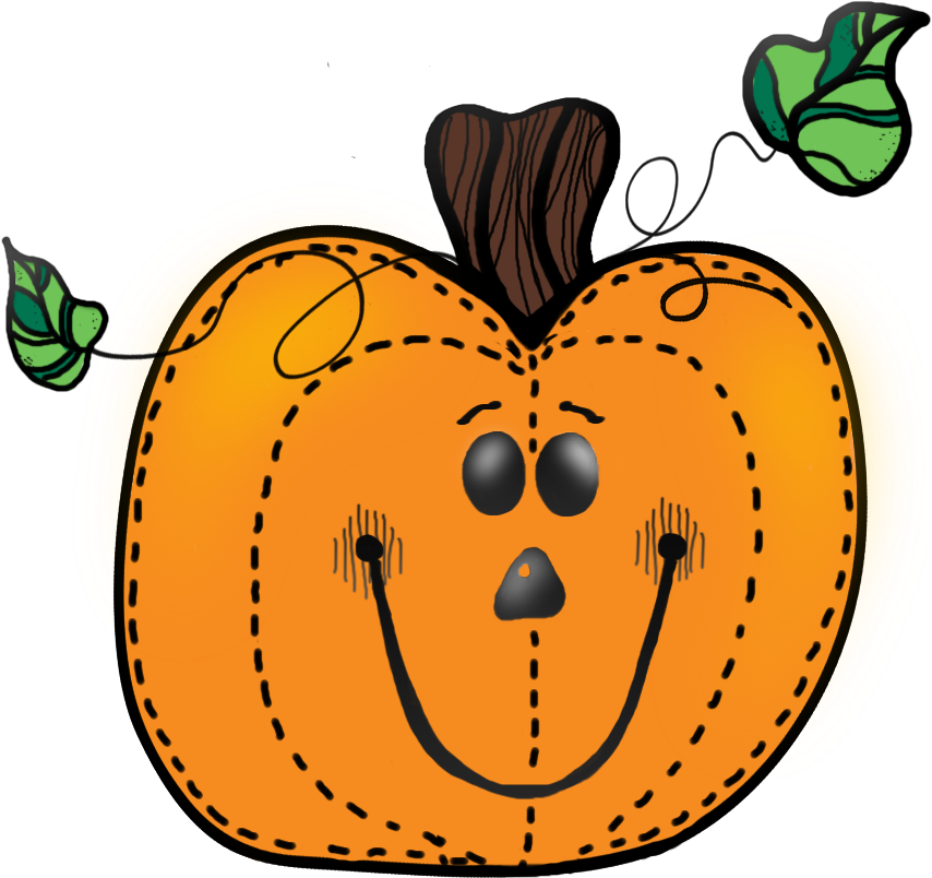 Light Pumpkin1 - Cute Pumpkin Clip Art (854x804)
