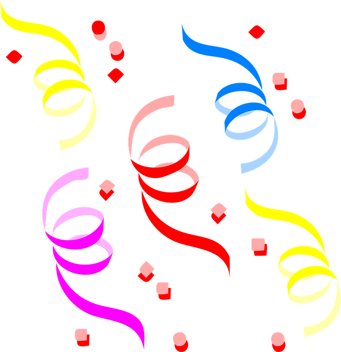 Confetti Clipart (698x720)