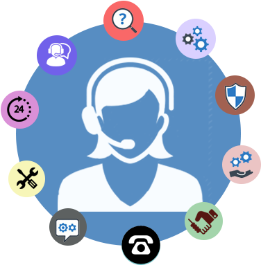 Microsoft Customer Service - Circle (400x400)