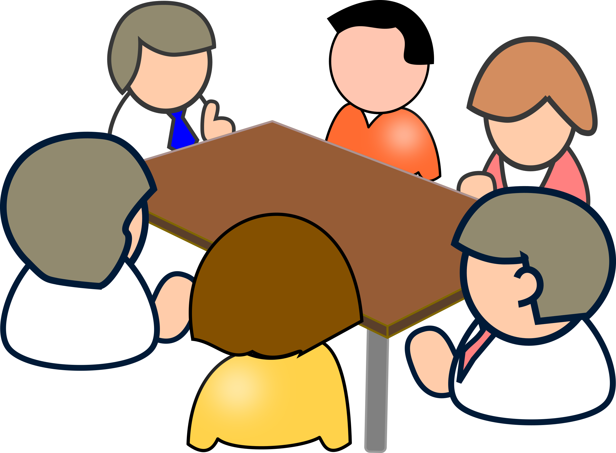 Big Image - Meeting Clipart (2400x1767)