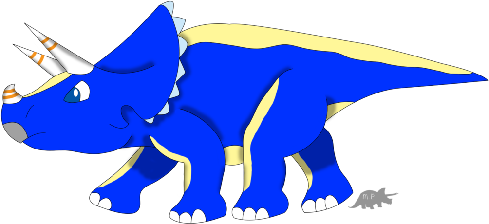Tricera By Dinolover09 - Drawing (1024x485)