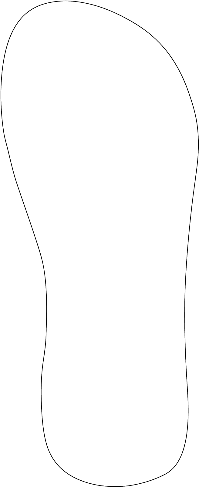 Personalized Flip Flop Sandals - Silhouette (805x1732)
