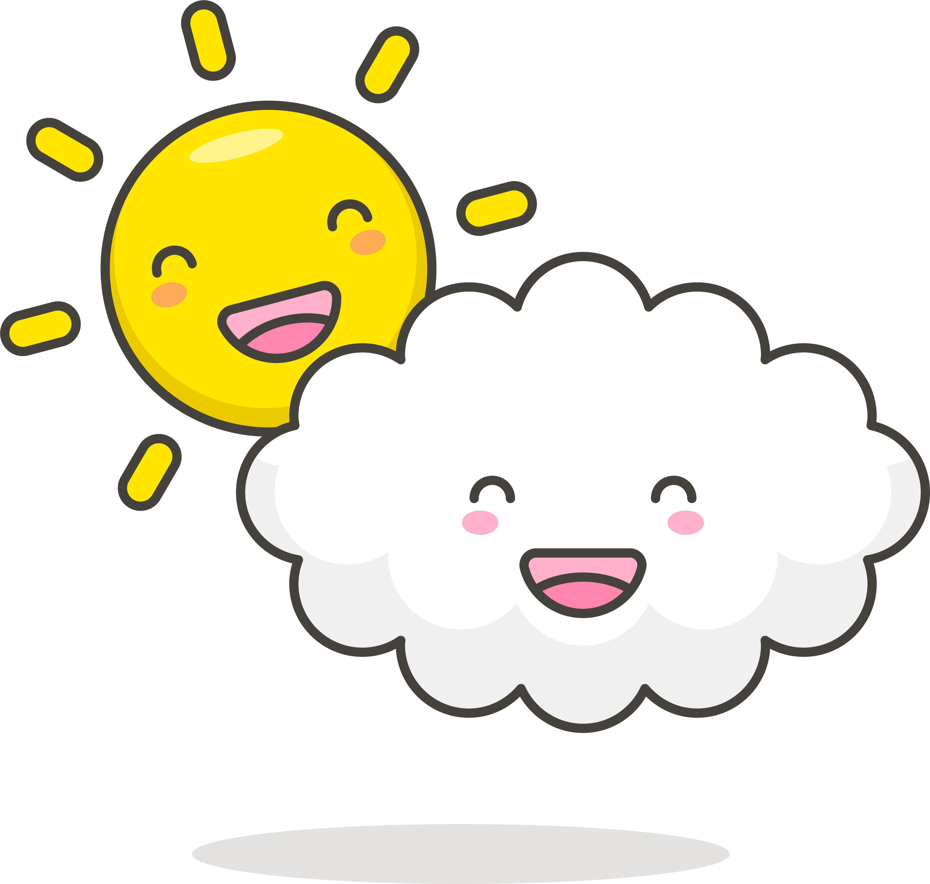 Cloud Drawing Euclidean Vector Sun - Cloud Drawing Euclidean Vector Sun (3020x2870)