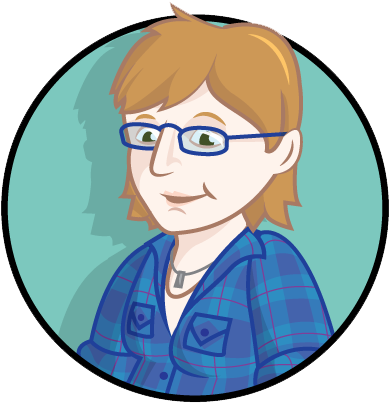 Contact Her - Cartoon (400x408)