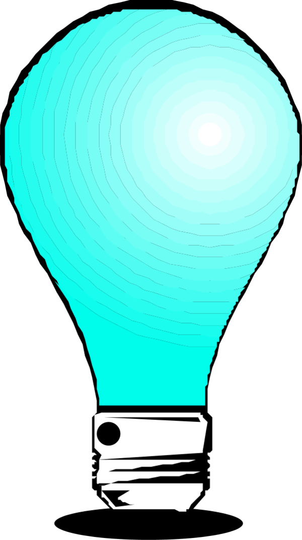 Vector Clip Art - Beleuchtung Clipart (600x1073)