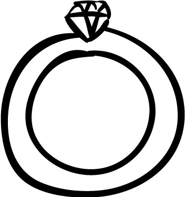 Wedding Ring Vector - Symbol (400x399)