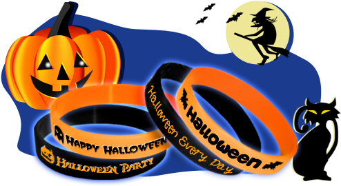 Halloween Wristbands - Halloween (500x283)