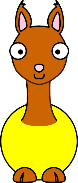 Llama - Clip Art (252x587)