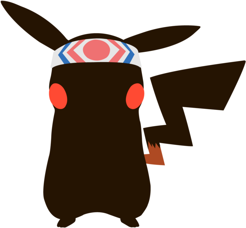 Pikachu, Red Bandana - Art (894x894)