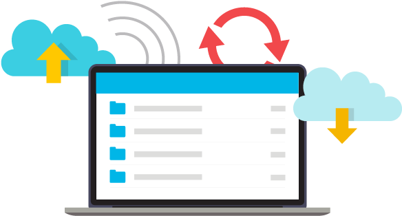 Content Collaboration On Cloud - Content Management Png (650x351)