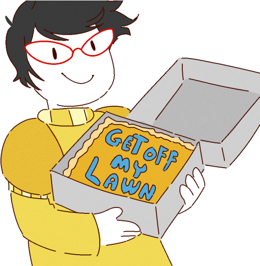 Fuck A Cake - Cartoon (540x540)