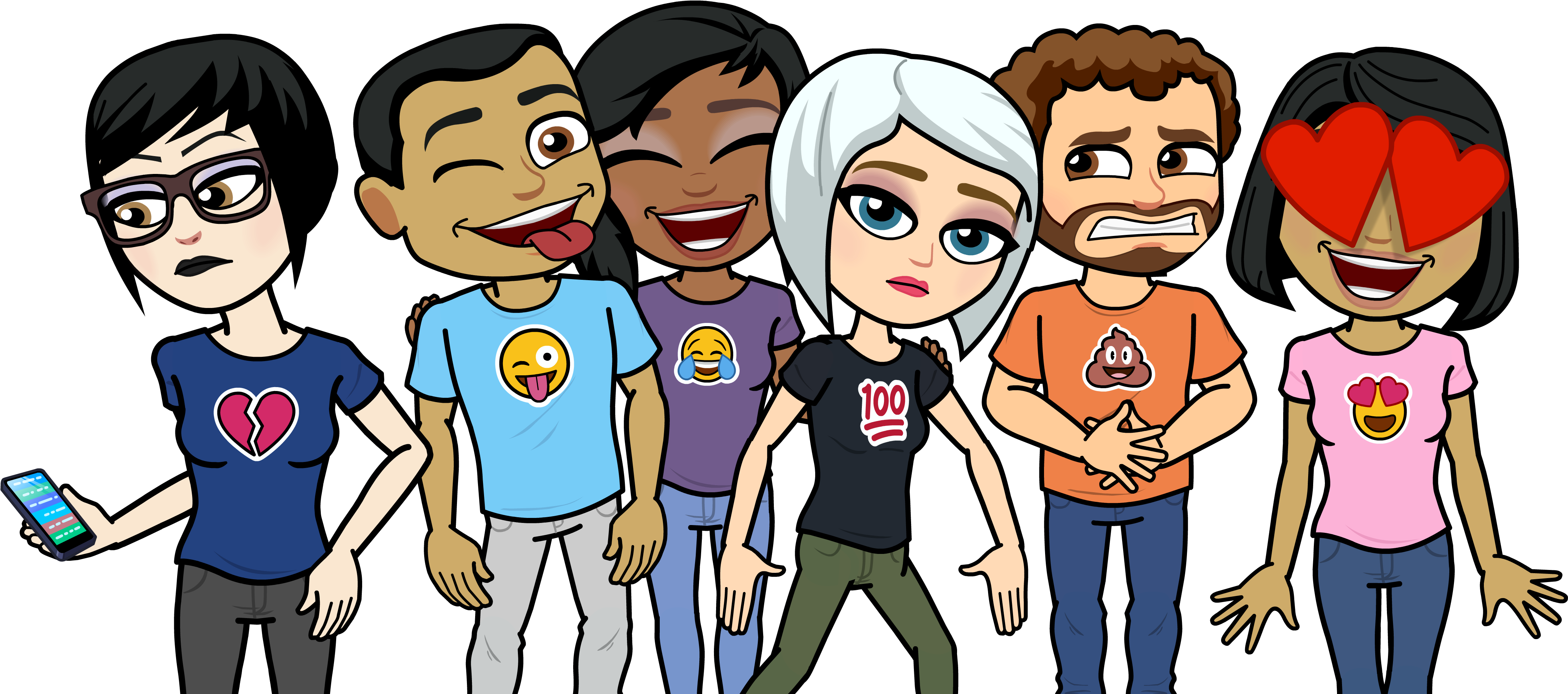 Like Odyssey On Facebook - Bitmojis (4594x2454)