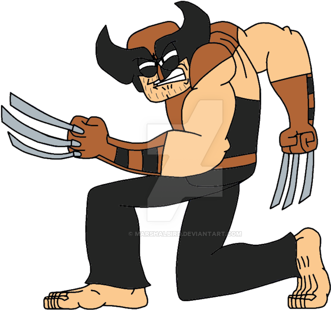 Wolverine By Marshalbird - Cartoon (900x793)