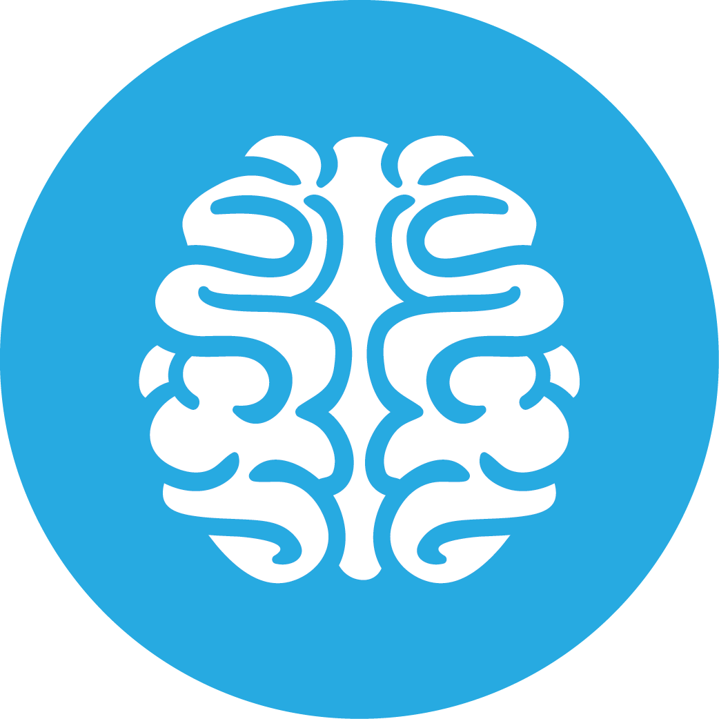 Brain Icon Flat - Made In The Usa Icon (1042x1042)
