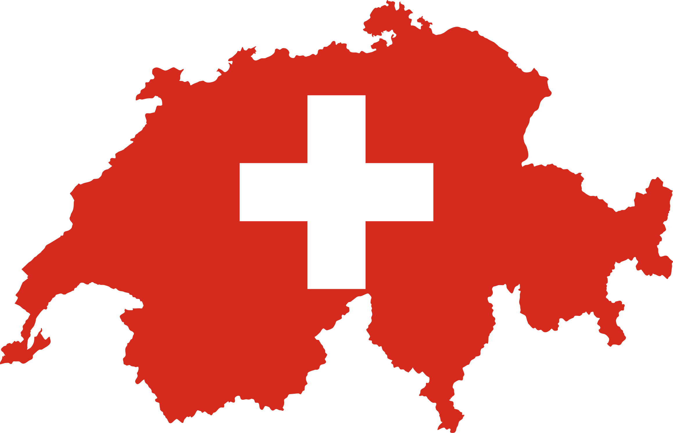 Map Flag - Switzerland Map Flag (2316x1490)