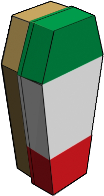 Italy Flag Design - Vase (284x482)