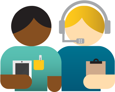 Pin Tech Support Clipart - Customer Service No Background (413x313)