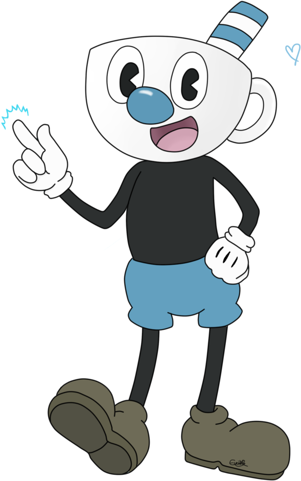 Mugman By Daflooofypanda - Drawing (751x1064)