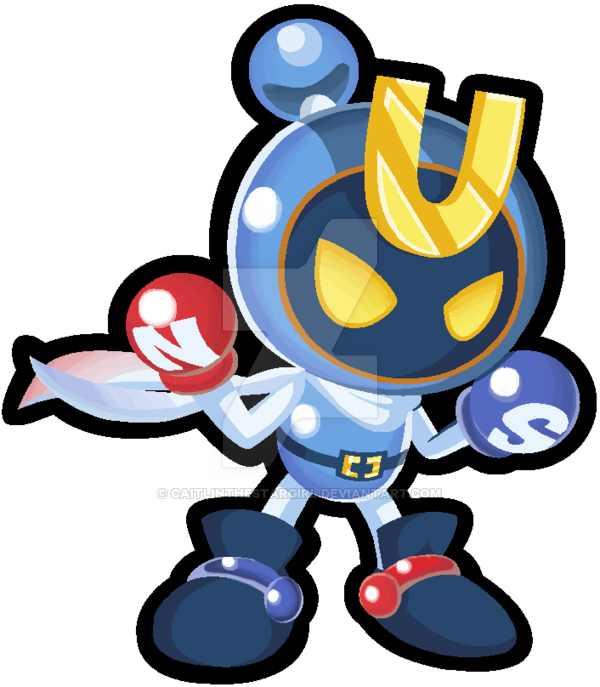 Taisen Magnet Bomber-kun - Deviantart (600x687)