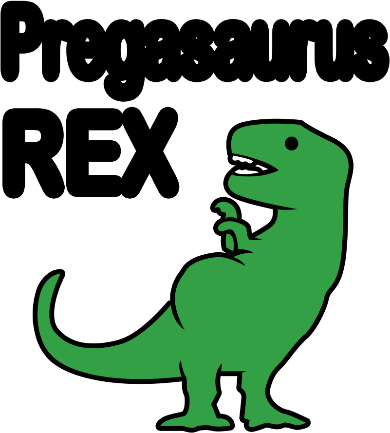 Pregasaurus Rex Greeting Cards (1000x1000)