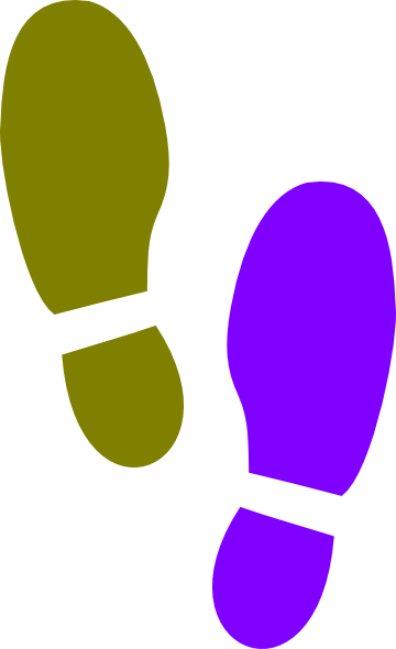 Clip Art Foot Prints (360x590)