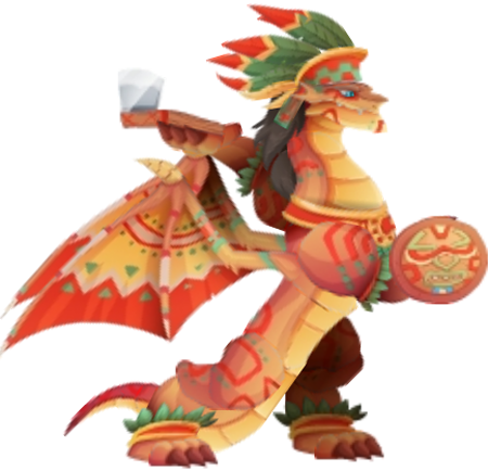 Aztec Warrior Dragon 3d - Aztec Warrior Dragon 3d (450x434)
