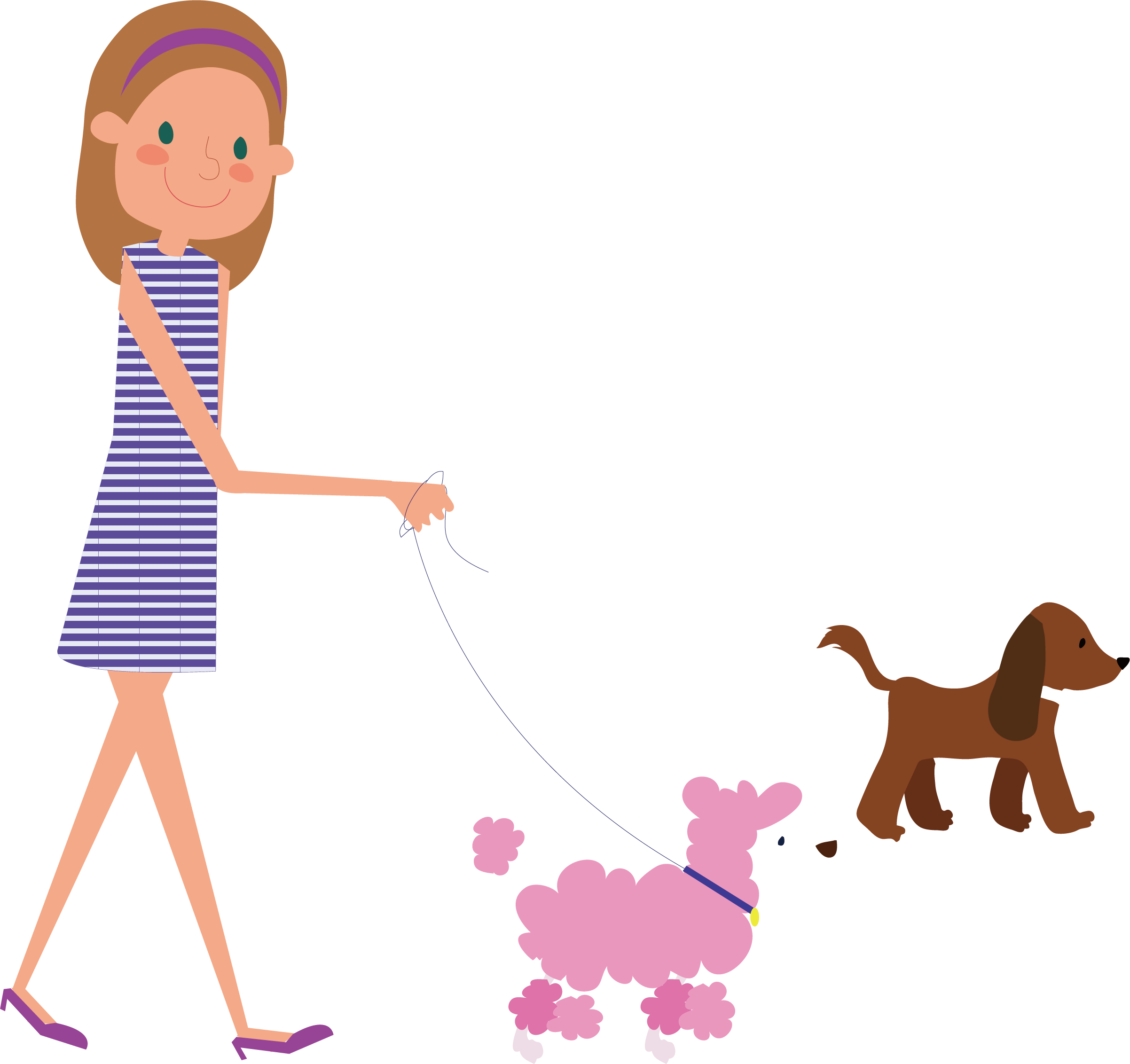 Vector Cute Puppy - Cartoon (2404x2264)