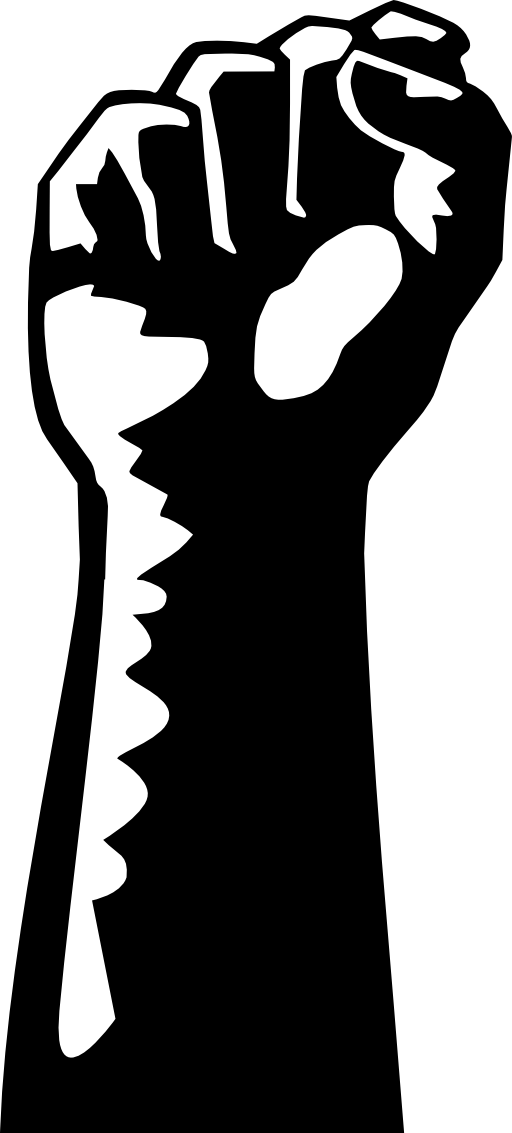 Black Panther Clipart Black Power - Raised Fist Clip Art (512x1133)