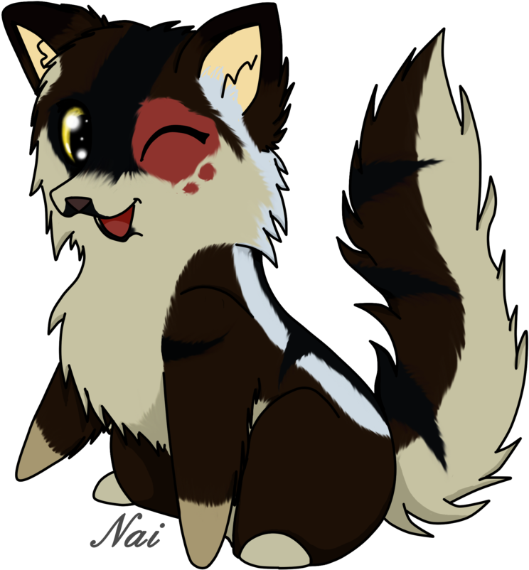 Cm Chibi Wolf - Chibi Wolf Png (900x900)