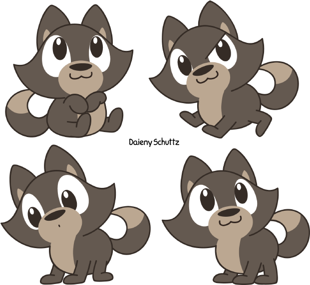 Chibi Wolf - Chibi Wolf (650x599)