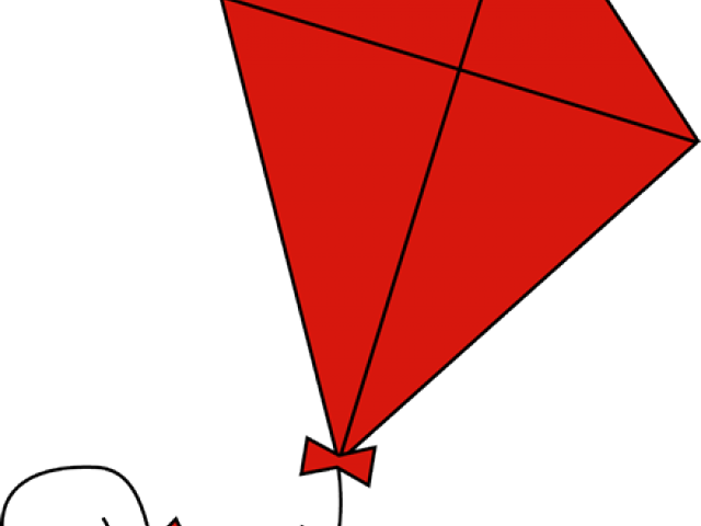 Red Kite Clipart Red Object - Triangle (640x480)