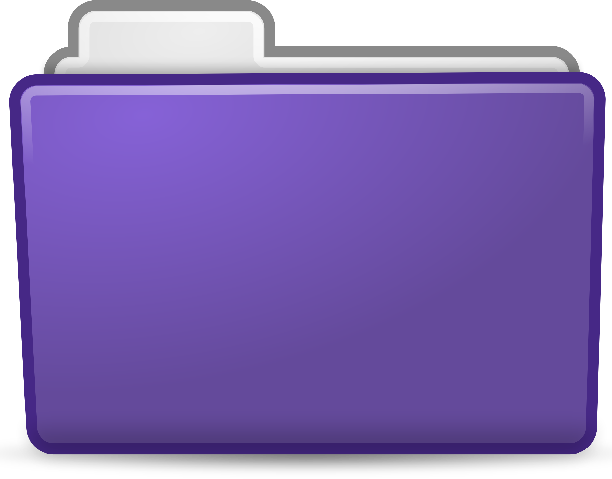 Violet Folder Icon - Violet Folder (2400x1879)