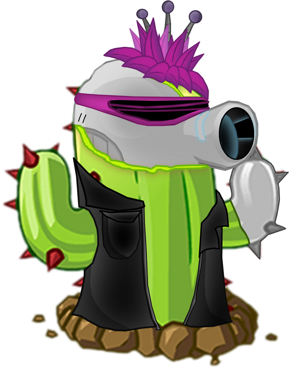 Plants Vs Zombies Cactus (997x1270)