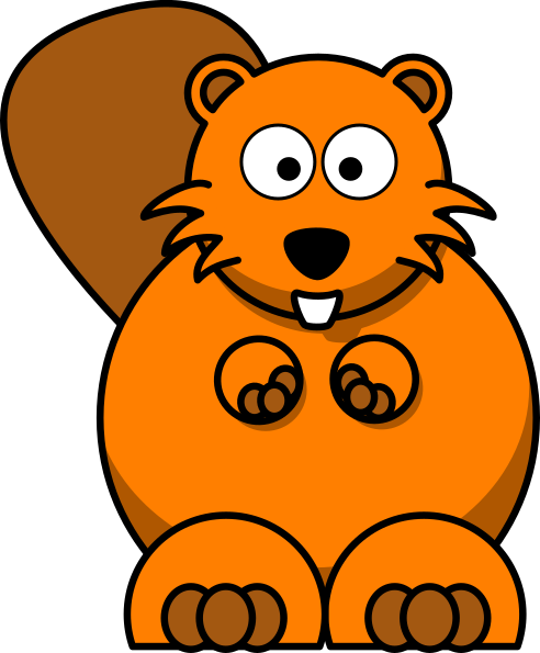 Clipart Beaver (492x595)