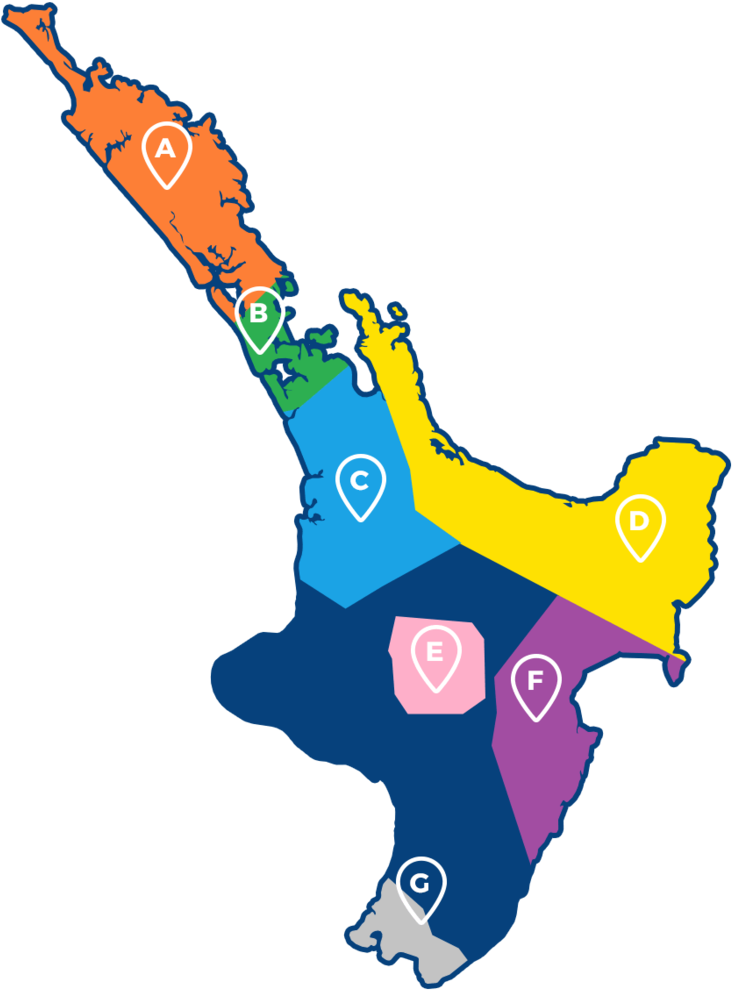 Nz Map North - Nz Map North (1000x1000)