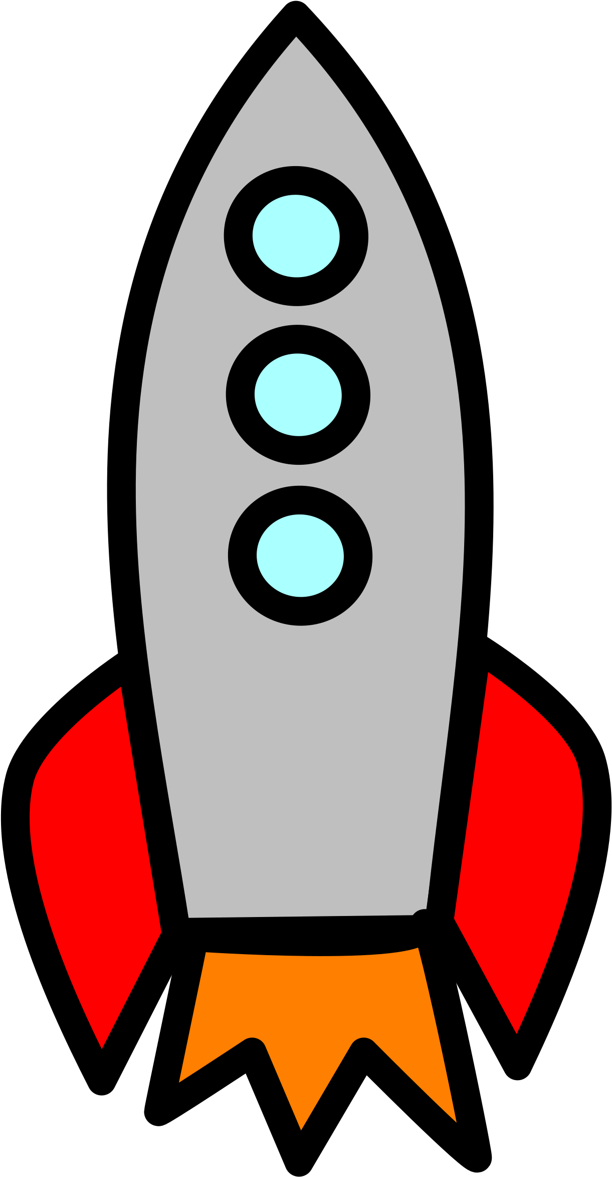 Clipart - Rocket Clipart (1276x2400)