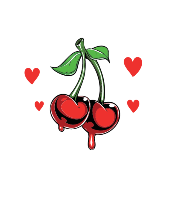 Love You Cherry Much - Cherry Tattoo (600x696)