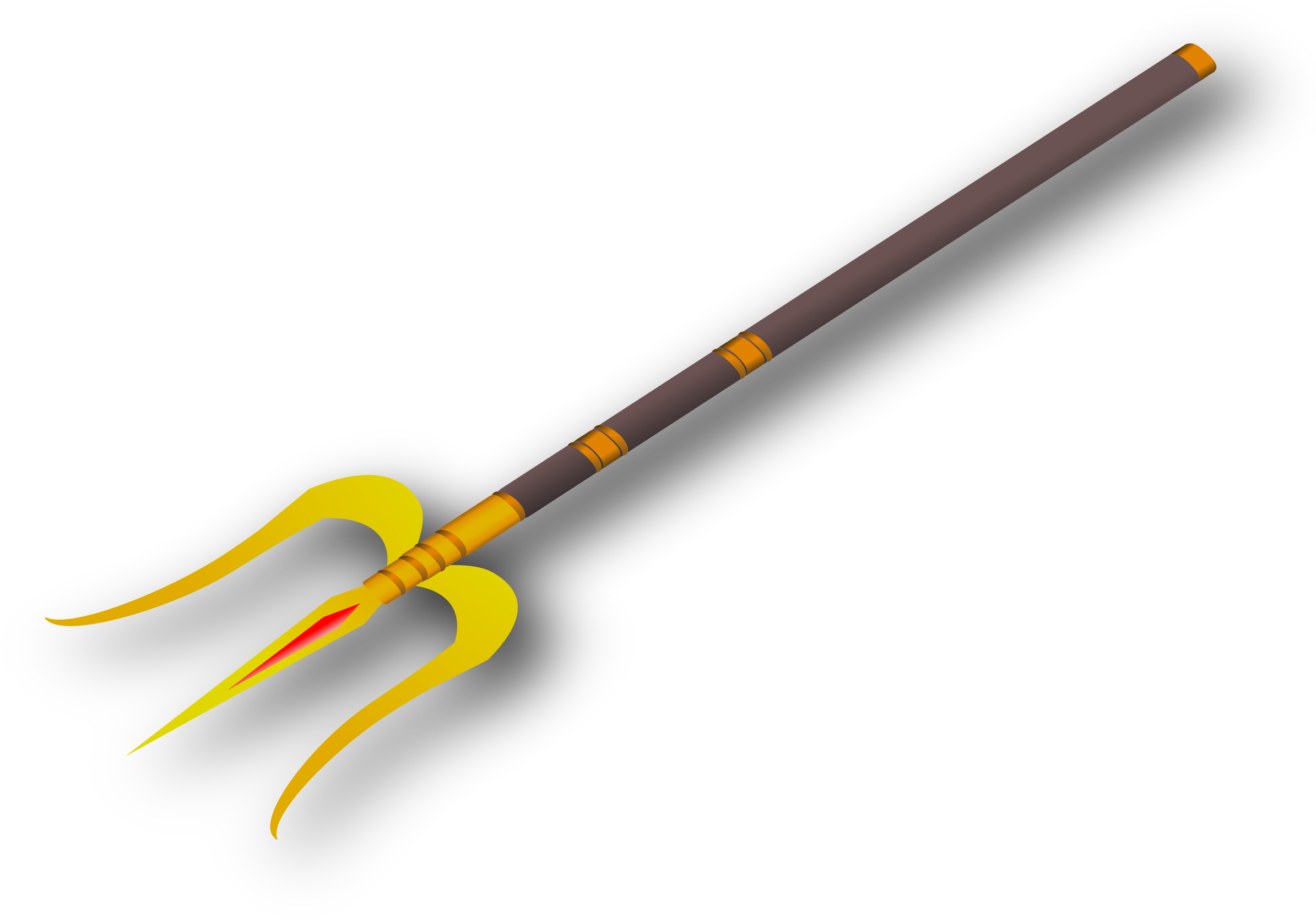 Poseidon Trident Spear Clipart - Spear (2400x1732)