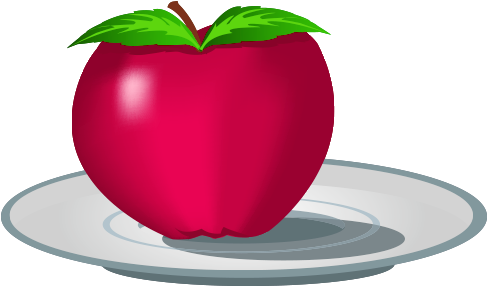 Apple Drawing Cartoon - Apple (500x500)